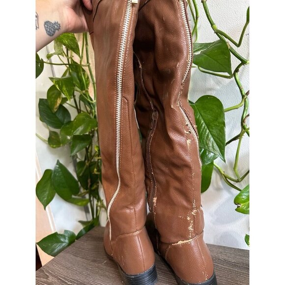 NY VIP Brown Over-the-Knee Boots – Size 7 - Picture 7 of 12